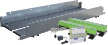 Platform with weighing loadbar set