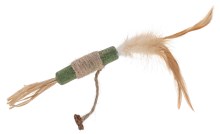 Stick cat toy with hemp rope